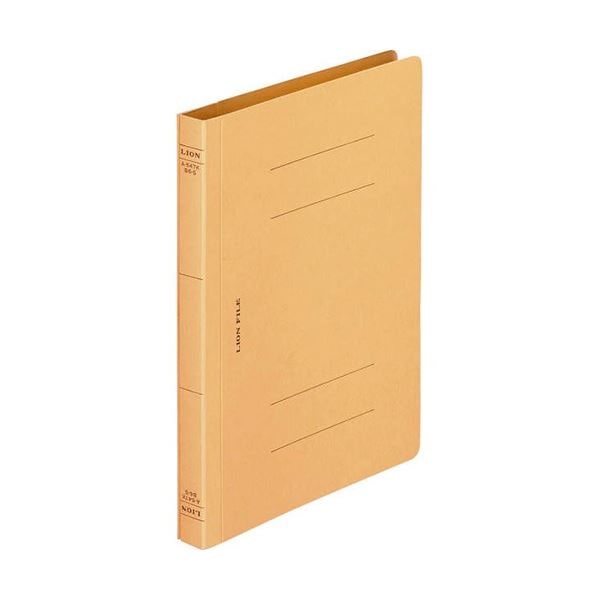 (まとめ) ライオン事務器 フラットファイル(環境)樹脂押え具 B6タテ 150枚収容 背幅18mm 黄 A-547KB6S 1冊 (×50セット)ファイル