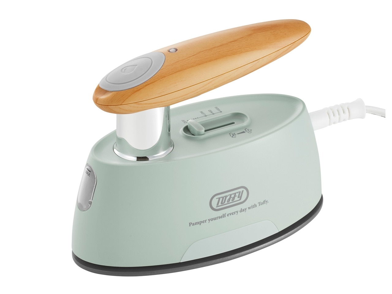 Toffy HW-SM2-PA [ペールアクア] アイロンとしても使える2WAY衣類スチーマー