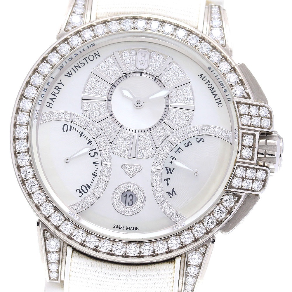 ハリーウィンストン HARRY WINSTON OCEABI42WW002 オーシャン・バイレトログラード 自動巻き メンズ 箱・保証書付き_827563【中古】