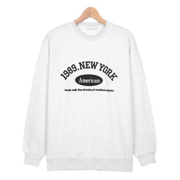 スウェットシャツ SRV036 3COLOR 男女共用 ラウンドネック 長袖Tシャツ シミラールック