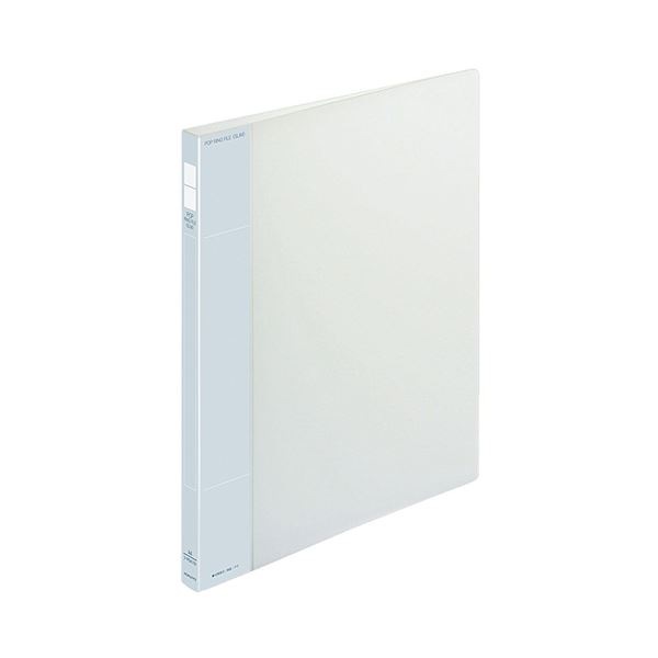 コクヨ ポップリングファイル（スリム）A4タテ 2穴 100枚収容 背幅21mm 透明 フ-PS410T 1セット（10冊）
