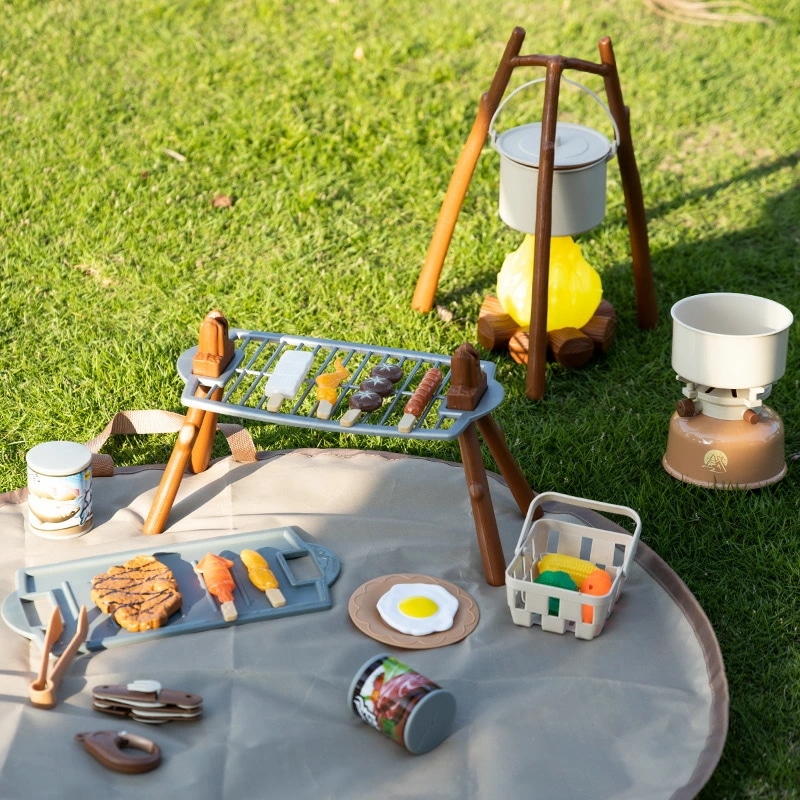 キャンプセット キャンプおままごと おもちゃ　クリスマスプレゼント　子供 男の子 女の子 子供用テント 秘密基地 キッズテントシート 知育玩具 室外室内遊具 収納バッグ付き プレゼント ギフト