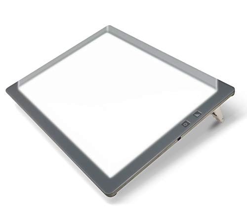 色：グレー 日本製 トライテックのトレース台 トレビュアー LED B4 薄型 8mm 7段階調光可