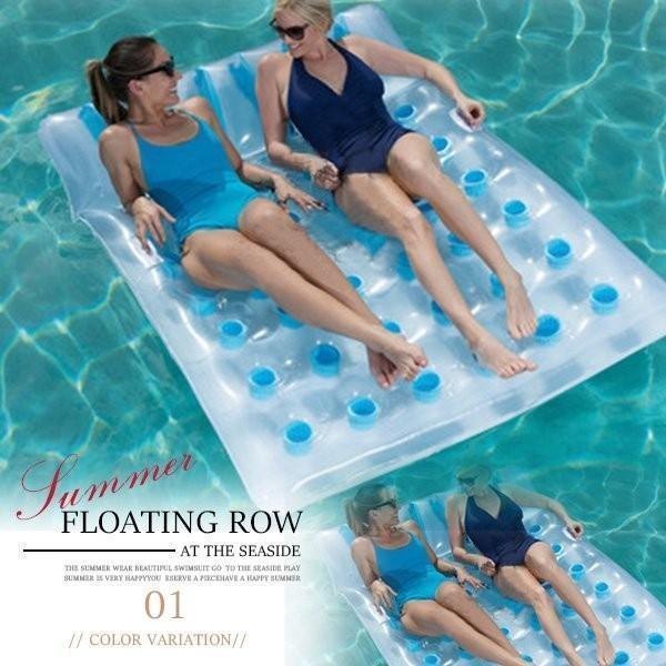 期間限定セール 浮きベット 浮き輪 大人 2人用 超大型177*94cm 巨大 フロート 大きい サイズ 水あそび　プール　ビーチリゾート