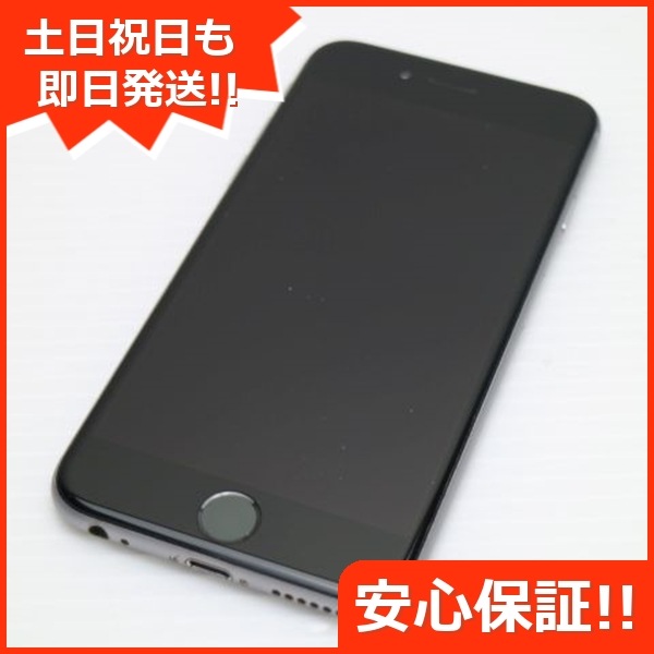 超美品 SOFTBANK iPhone6 64GB スペースグレイ スマホ 95Apple