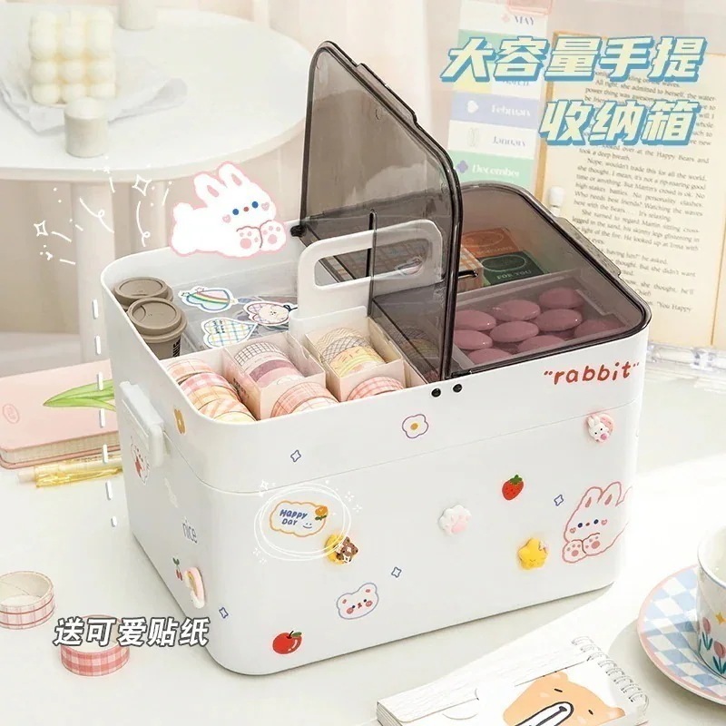 家庭用大容量手提げ収納箱大型薬箱医療用箱多機能化粧品整理箱収納箱 4,670円