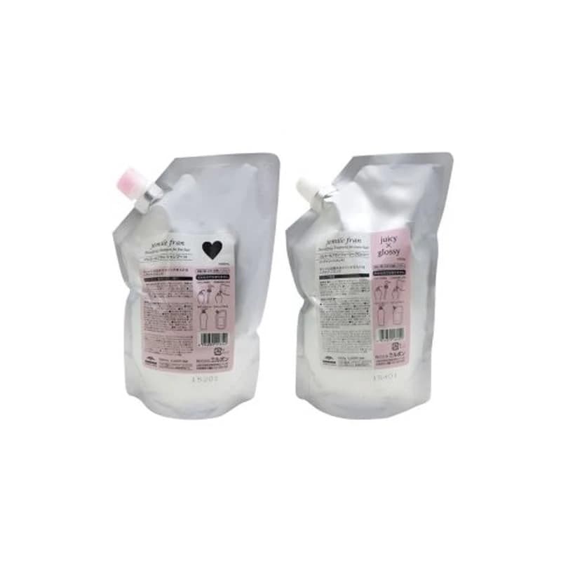 【即納】ミルボン ジェミールフラン シャンプー ハート H 1000ml + トリートメント ジューシーグロッシー 1000g 詰替用セット