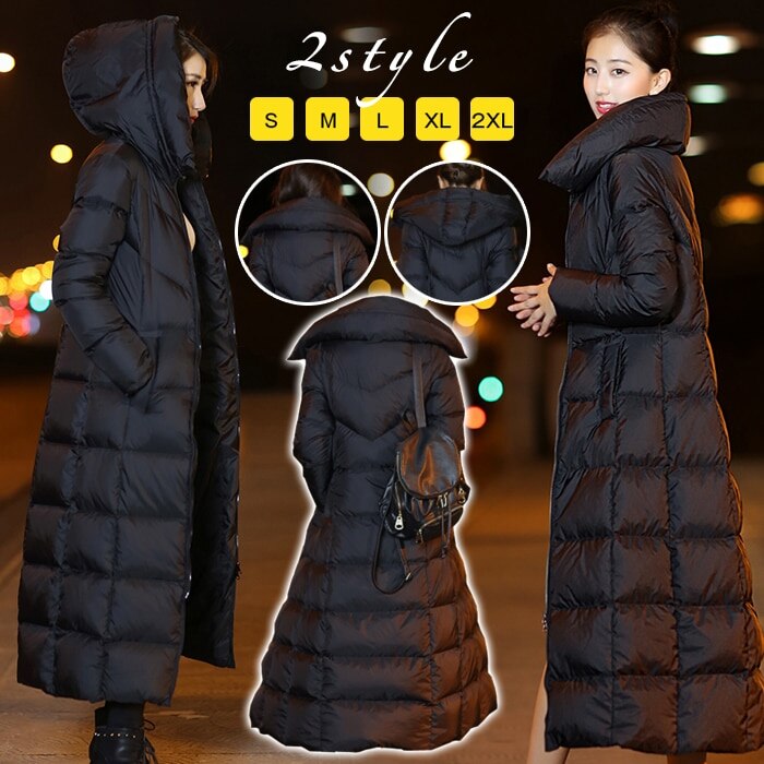 防寒性ダウンコート