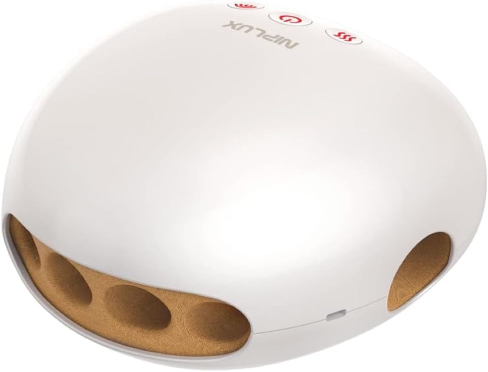NIPLUX HAND MOMI ハンドモミ ハンドケア リラクゼーション器 手のひら 指 温熱 加圧 温める ツボ押し 手の休憩 リラックス 【母の日ギフト】日本企業開発 コードレス 男女兼用 クリ