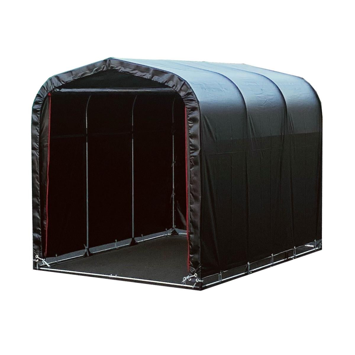 南榮工業 NAN-A サイクルハウス 3台用 BK ブラック 本体一式 組立式 幅1560x奥行2200x高さ1650mm パイプ外径19.1mm パイプ車庫 物置 南栄工業