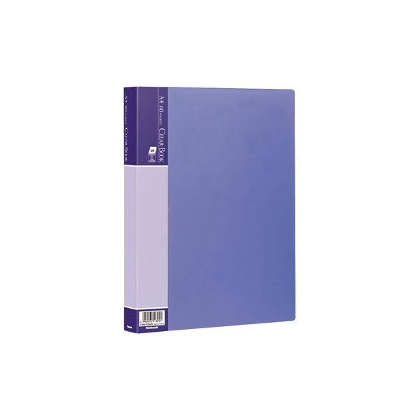 (業務用セット) クリアブックE／ベーシックカラー A4 60P CBE-1034B ブルー(×10セット)
