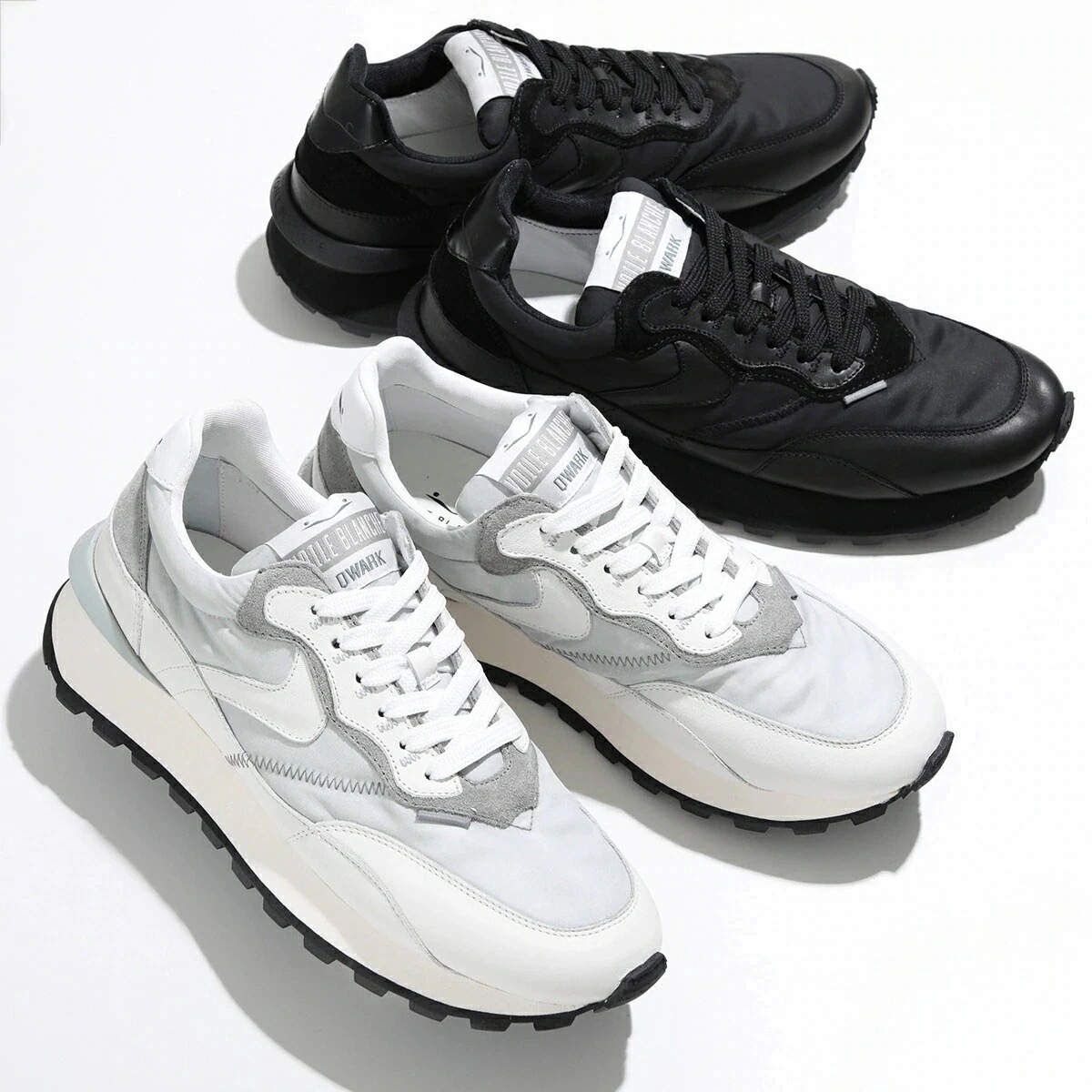 VOILE BLANCHE ボイルブランシェ スニーカー QWARK HYPE 0012017930.21 メンズ ローカット レザー ナイロン 靴 カラー2色