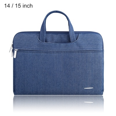 (税込) in 2 SSIMOO 1 15 / 14 MacBook for Sleeve Pouch Zipper Tablet Bag Laptop Fabric Jean Resistant Water 冷却パッド