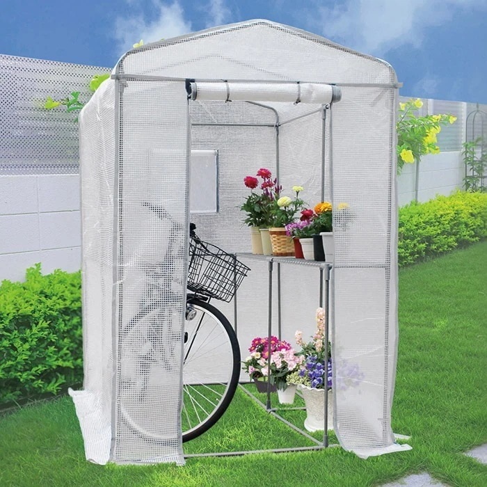 ビニールハウス 家庭用 ビニール温室 大型 植物 家庭菜園 栽培 ガーデニング 換気 窓 大きいサイズ 庭 組立式 自家農園 野菜 防寒 防風