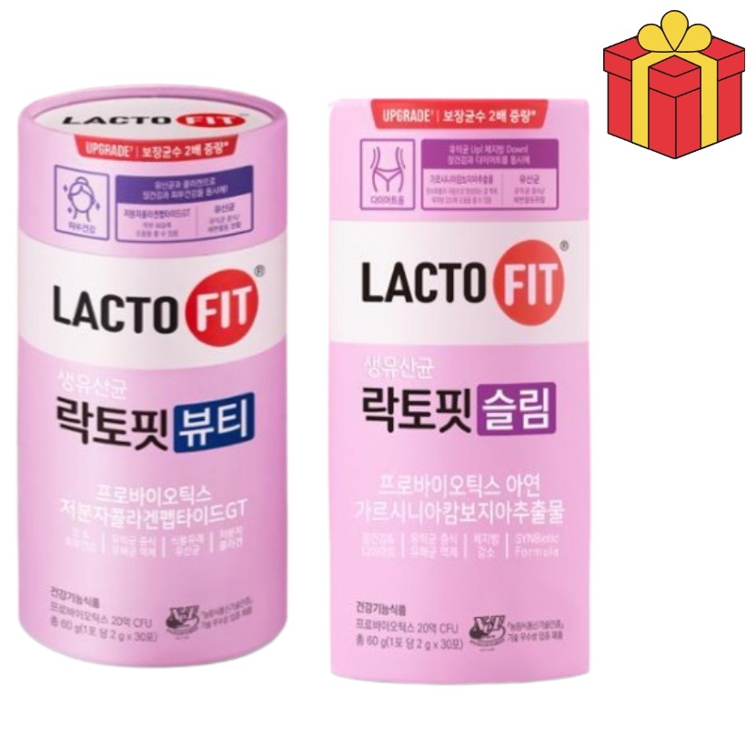 [ビューティーダイエット企画] スリム30包+ビューティー30包 合計60包 韓国人気ダイエット 体脂肪減少 食欲抑制 乳酸菌 腸の健康 プロバイオティクス バランス