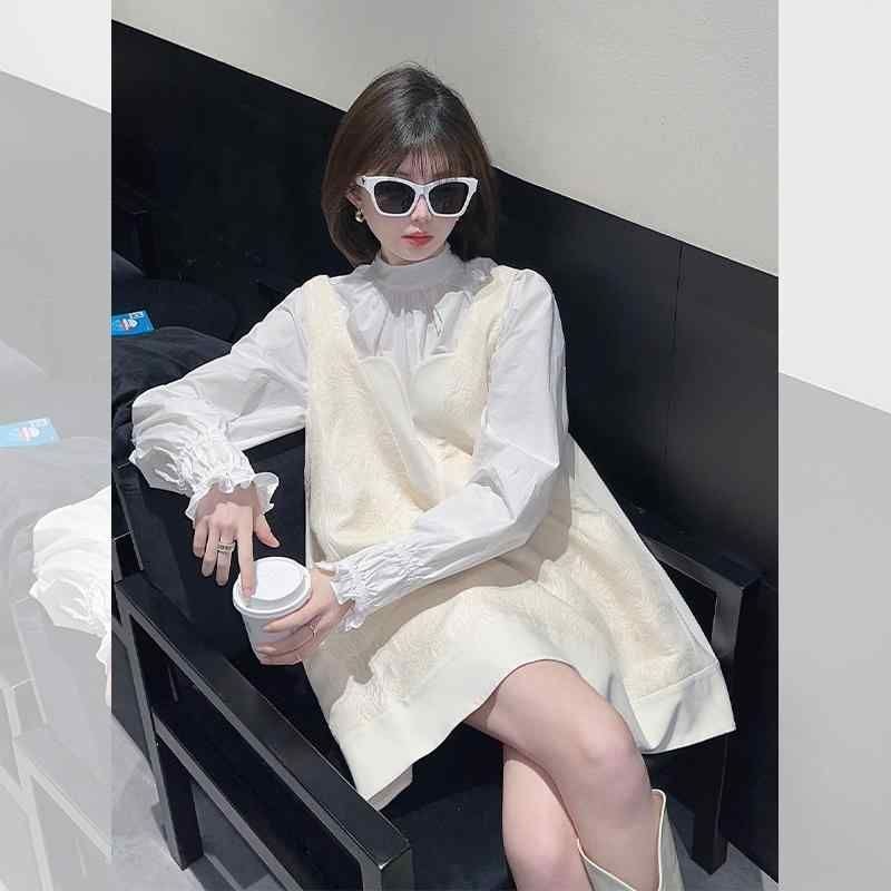 「超お得」フレンチ レディース シャツ ホワイト お洒落 ドレス デザイン キレイ 春 可愛い