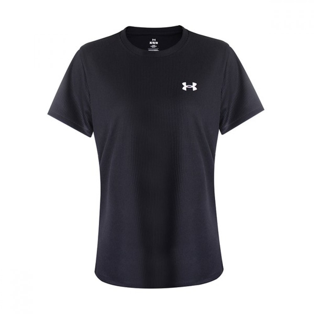 [アンダーアーマー] アンダーアーマーテックリブ半袖Tシャツブラック 1389852-001