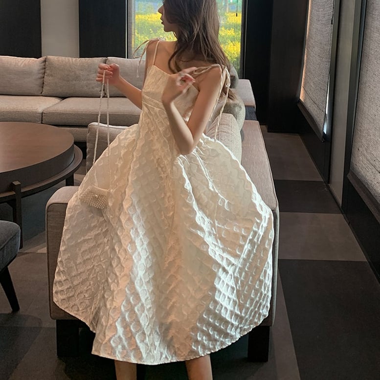 光沢ワンピース キャミソールワンピース フレアワンピース キャミソールドレス 袖なし ノースリーブ 8,604円