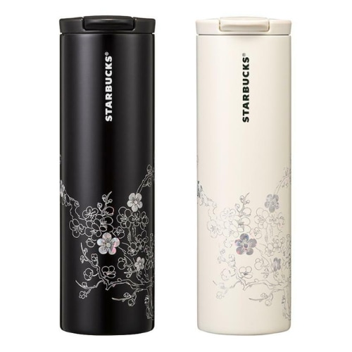 韓国スタバ SSコリアタンブラー 473ml（カラー：ブラック・クリーム）