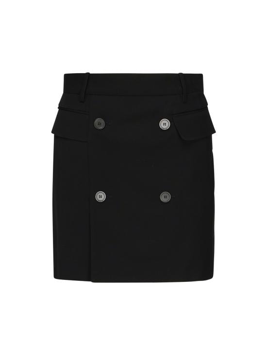 BALENCIAGA Women Mini Skirts 838765 TRT011000 Black
