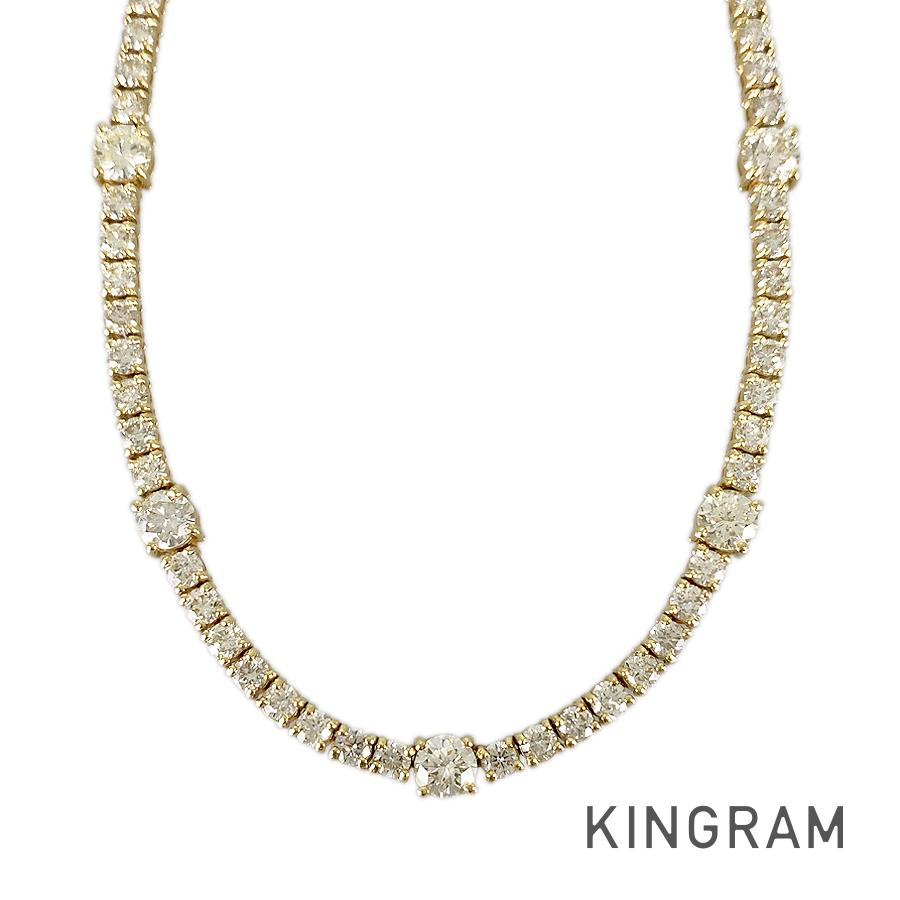 ネックレス K18YG ダイヤモンド 【中古】