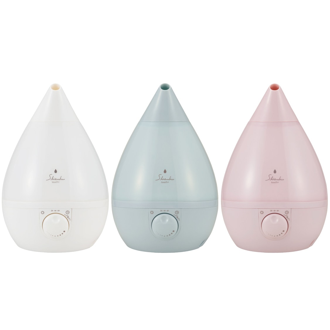 SHIZUKU touch+ Humidifier 超音波式アロマ加湿器 AHD-023-WH / AHD-023-BL / AHD-023-PK
