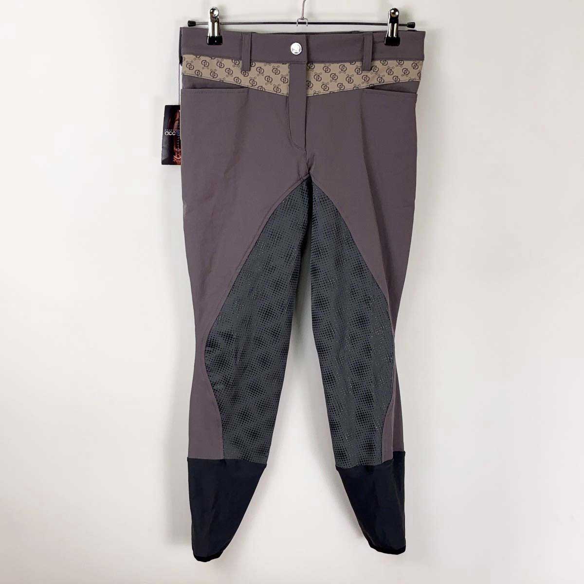 【中古・未使用品】アカデミアイタリアーナ Accademia Italiana キュロット EMPIRE パワーグリップ 44(IT) STEEL グレー レディース 乗馬パンツ 競技用ズボン 馬術 18,200円