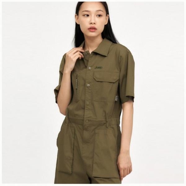 JEEP 女性専用 ウーブンジャンプスーツ オーバーオール 作業服_A JO2OPF951