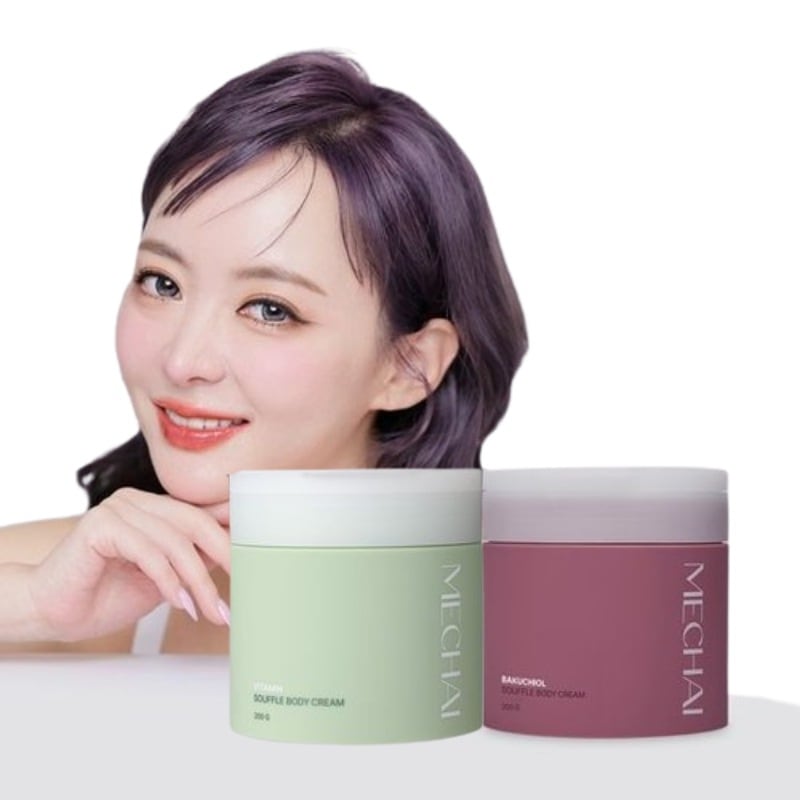 [新作](129万Youtuber creator 会社員A ブランド)ビタミン スフレ ボディクリーム / バクチオール スフレ ボディクリーム 2種 200g