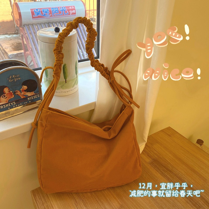 日本の職人技 シンプルな折り畳み式クロスボディ餃子の韓国語版日本原宿レトロガールソフトガールショルダーバッグ