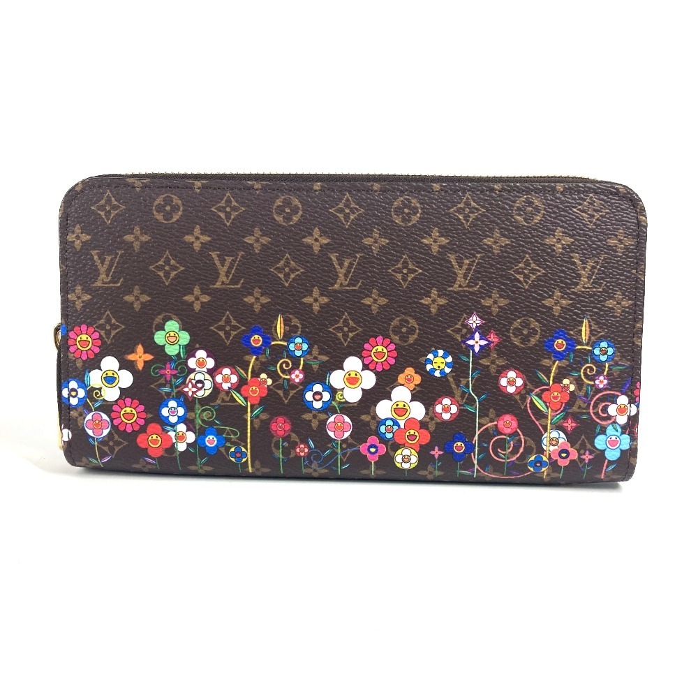 長財布 M14162 ジッピーウォレット LV × TM モノグラム 日本限定 村上隆 ロングウォレット ラウンドファスナー モノグラムキャンバス ブラウン