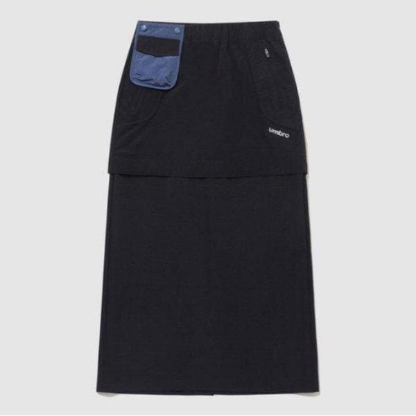 ショートパンツ KQF UQ122CSK12-BLK ウェイファインダー ウィメンズ カラーブロック トランスフォーム スカート / ブラック