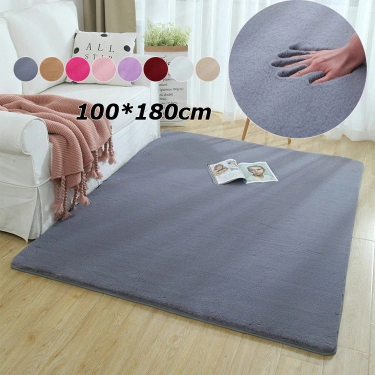 【急速出荷!】カーペット 100*180cm 寝室　ふわふわ　角型マット 玄関マット ウインドウマット 防音カーペット プレイマット 敷マット インテリア 洗える 滑り止め キッズ 子供部屋飾り プレ
