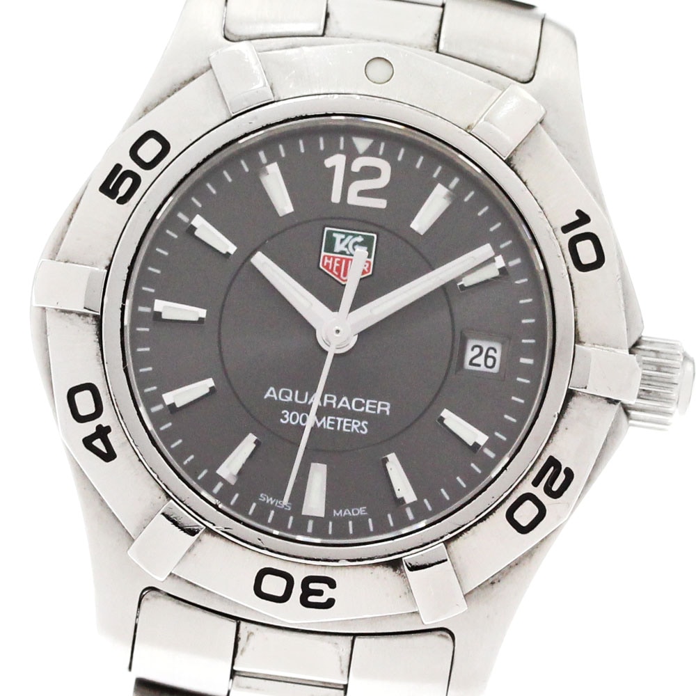 タグホイヤー TAG HEUER WAF141E.BA0823 アクアレーサー デイト クォーツ レディース 保証書付き_868463【中古】