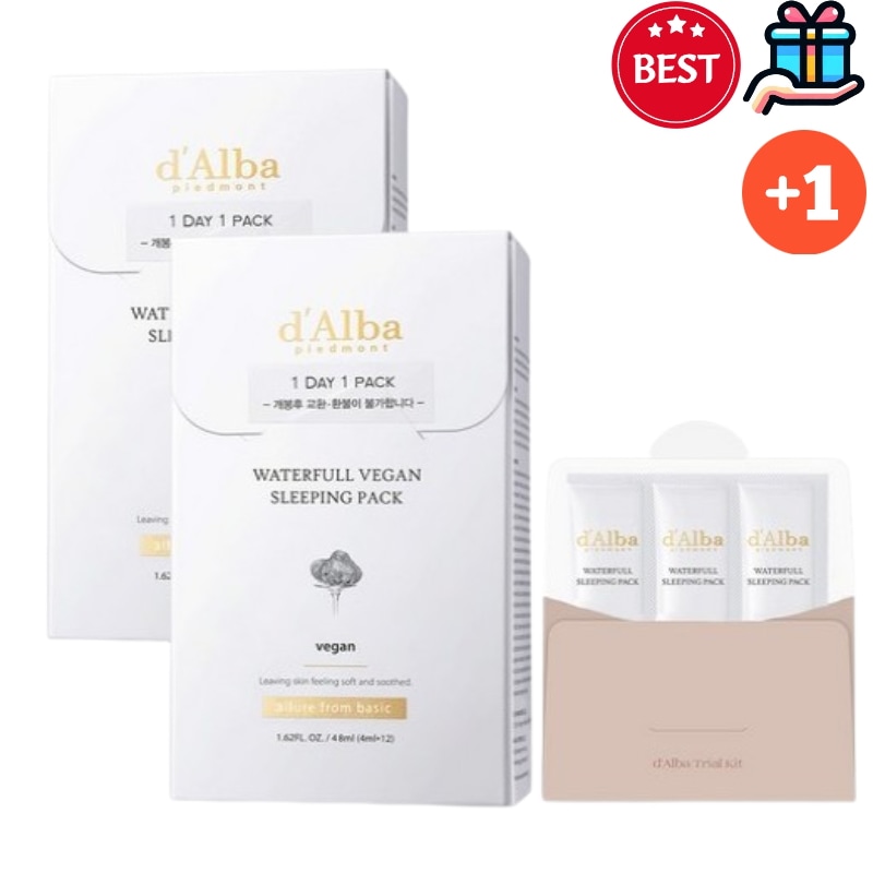 [韓国人気12 + 12] ウォーターフル スリーピングパック セット4ml×24個 + キット 3個 合計108ml 大容量 顔パック 韓国コスメ パック 人気 大容量 保湿 高栄養