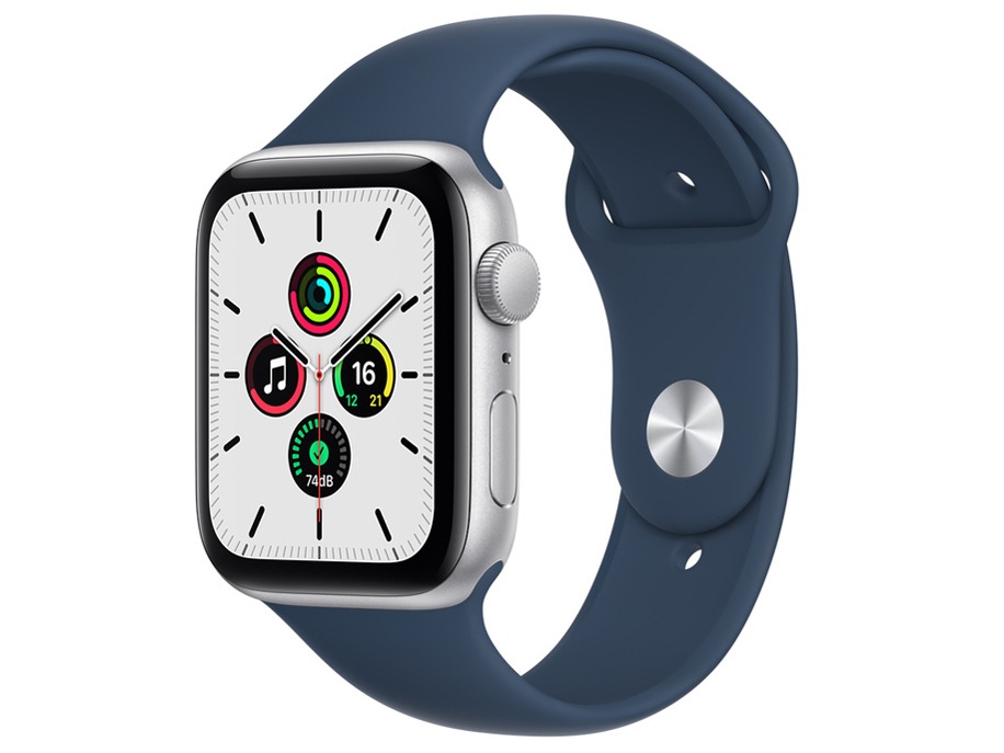 Apple Watch SE GPSモデル 44mm MKQ43J/A [アビスブルースポーツバンド] 即納OK