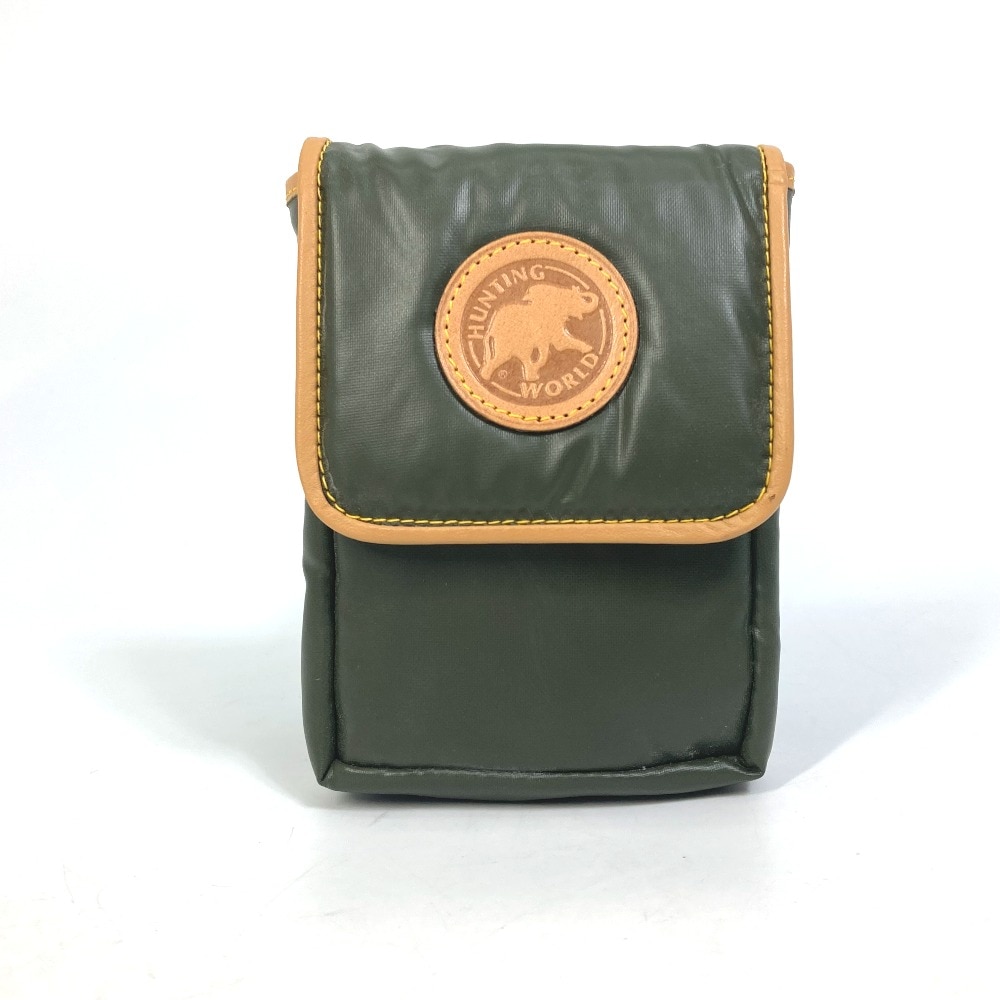 HUNTING WORLD ハンティングワールド ポーチ ベルトポーチ ロゴ 小物入れ ナイロン/レザー