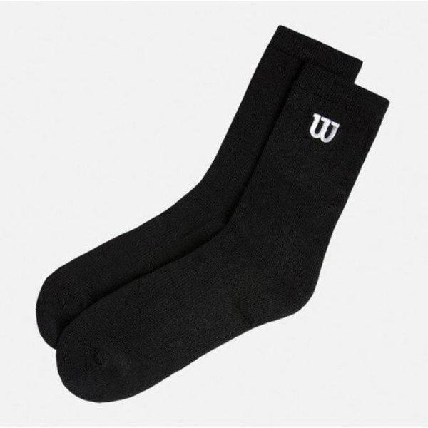 ソックス LQC W243006GSO71-BLK ユニ メリノウール クルー ソックス