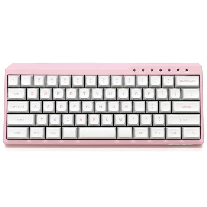 FILCO　キーボード Majestouch MINILA-R Convertible(茶軸・英語配列) ［有線・ワイヤレス /Bluetooth・USB］ イチゴ　FFBTR63MEPK