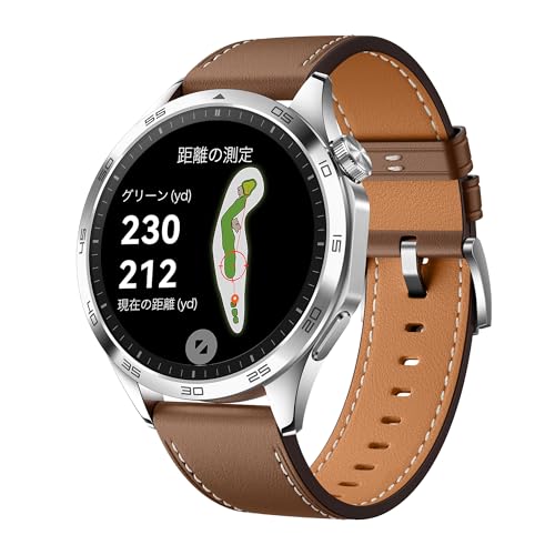 HUAWEI WATCH GT 4 46mm ゴルフナビ搭載 スマートウォッチ コース攻略 練習モード 最長14日間持続ロングバッテリー GNSS測位(GPS) カロリー管理 睡眠中呼吸乱れ検知 24