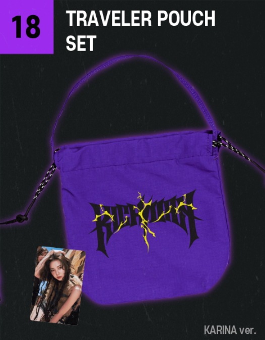 aespa WEEK RICHMAN POPUP 公式グッズ TRAVELER POUCH SET