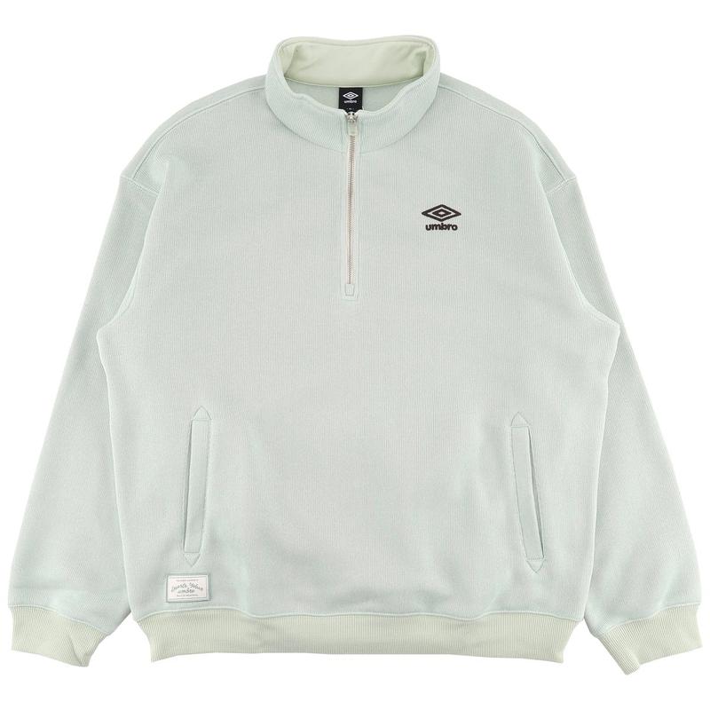 スウェターライク ハーフジップアップ スウェットシャツ UQ421CFSN2MNT