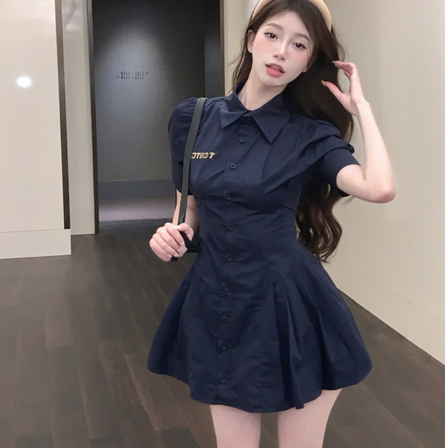 ワンピース デート ショート ショート丈 袖あり 半袖 かわいい 大人可愛い きれいめ シンプル カジュアル 大人 上品 おしゃれ お洒落 主役級 存在感 夏 10代 20代 30代 レディース 5,561円