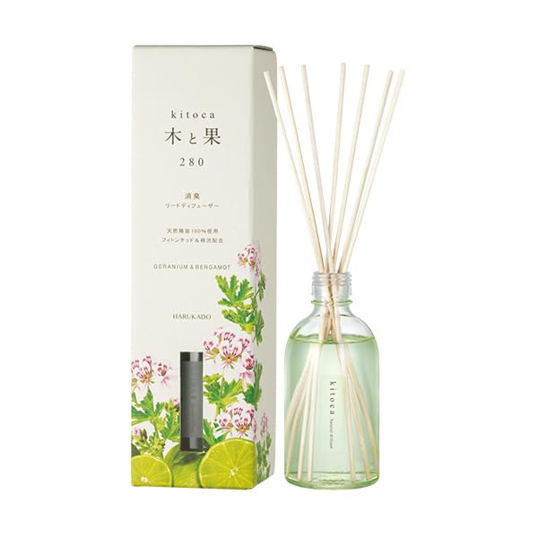 晴香堂 木と果 280 ゼラニウム & ベルガモット 【6352】 消臭 リードディフューザー 天然精油100%使用 お徳用サイズ 日本製 5,405円