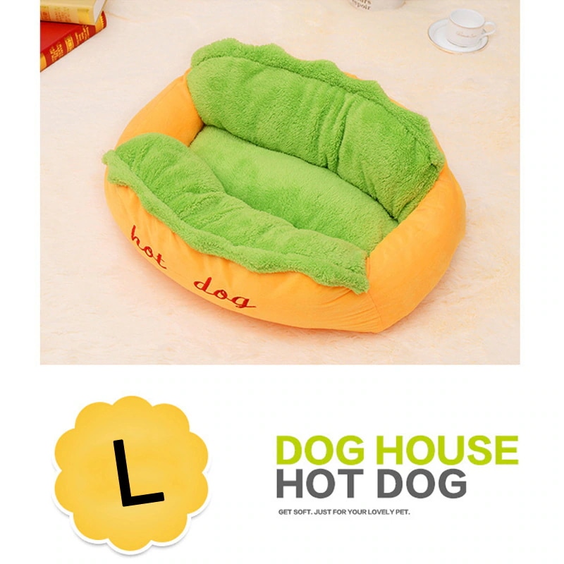 猫ハウス 冬 猫用ベッド ペットベッド ペットハウス 猫 小型犬 ホットドッグ クッション付き ペット用寝袋 ペット用品 保温防寒 洗える 寒さ対策 滑り止め 快適 柔らかい 暖かい もこもこ あった