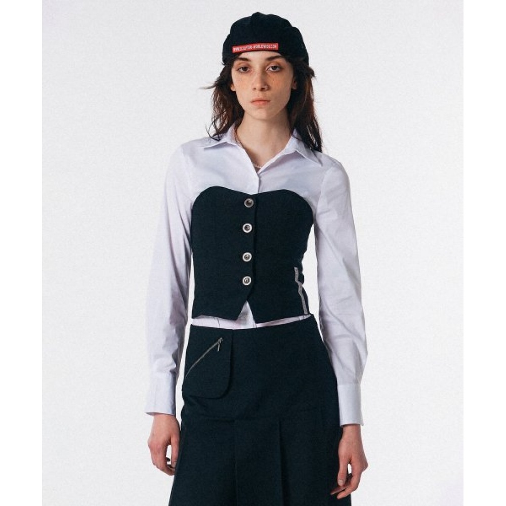 SCULPTOR タイディ バスティエ トップ ブラック