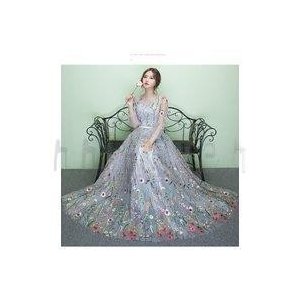 花嫁ドレス ウェディングドレス高級感ワンピースビーチフォト二次会結婚式 ブライダルパーティードレ