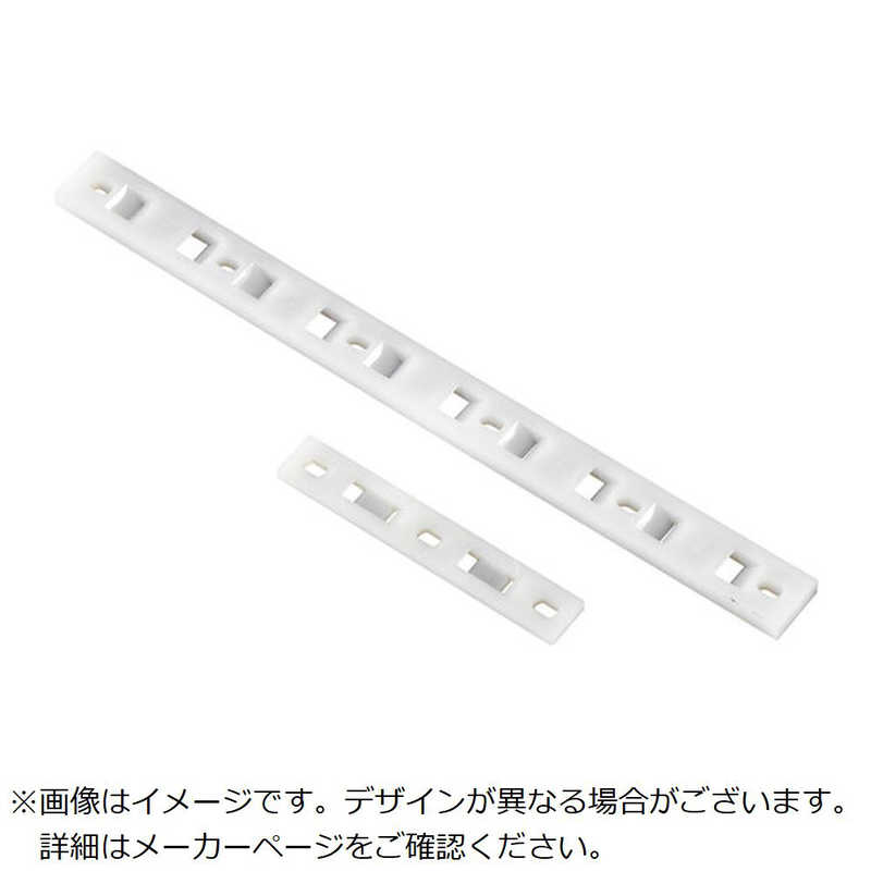 ABB　TY-Rap 結束バンド用直列マウントベース(ねじ固定タイプ) 直列マウンティングベース標準(ナチュラル色)最大6束結束タイ幅最大7.6mm100個入り　TC1112