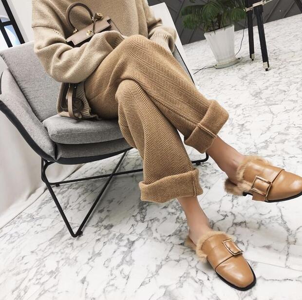 ロングパンツ レディース ガウチョパンツ ワイドパンツ 冬 秋 春 リブパンツ ウエストゴム ボトムスケーブル編みニット ニットパンツ