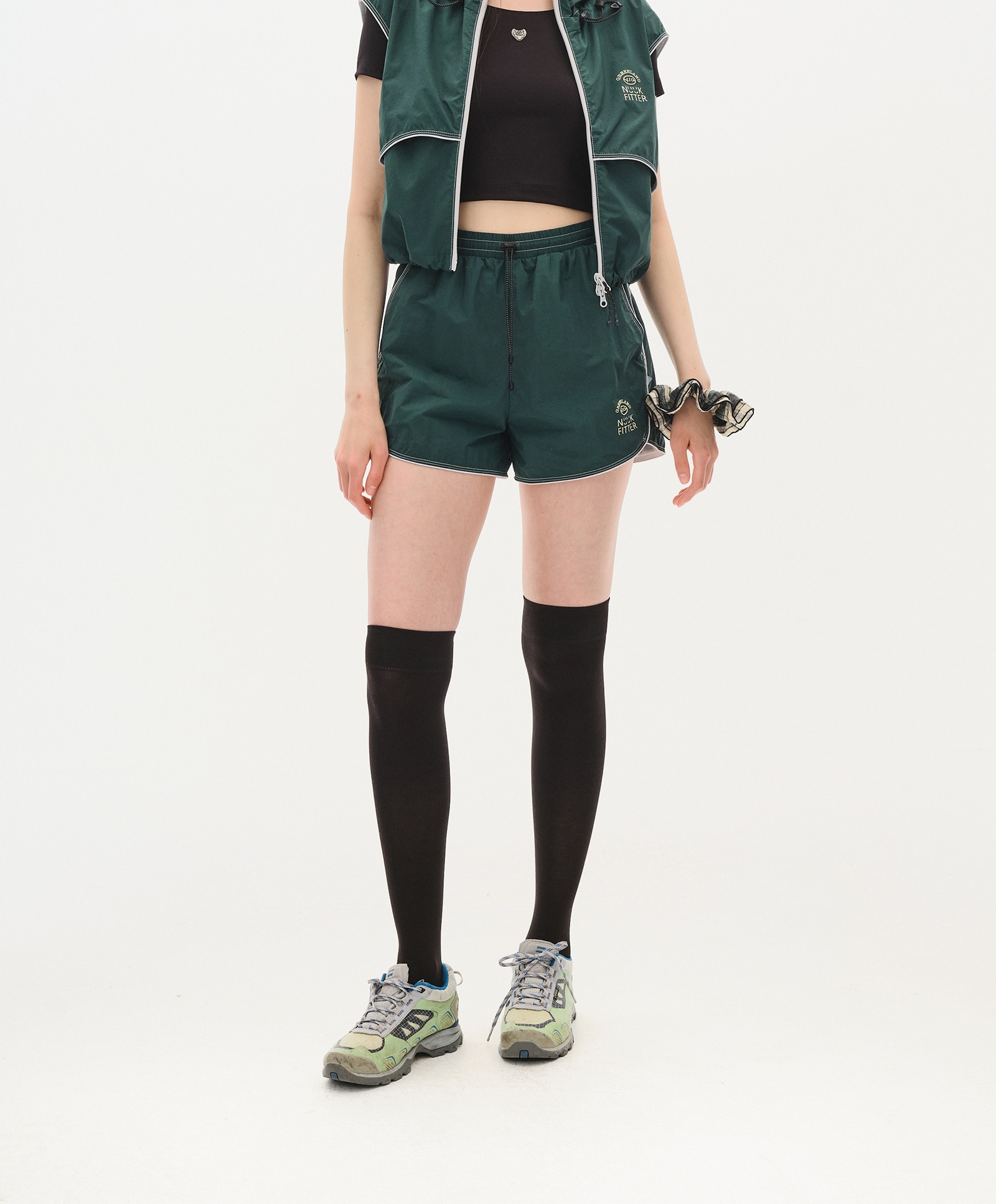 ICE-UP STRING SHORTS_WOMEN [GREEN]